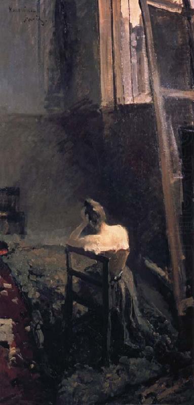 Artist in studio, Konstantin Korovin